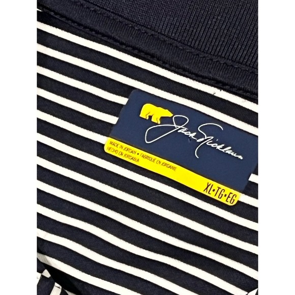 Jack Nicklaus Navy and White Golf Shirt XL #370-O - Picture 5 of 5